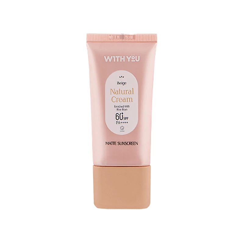 کرم ضد آفتاب رنگی ویت یو WITH YOU مدل NATURAL CREAM