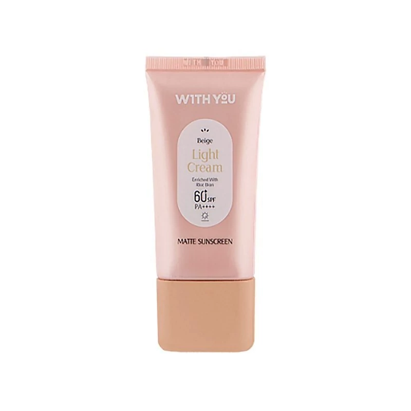کرم ضد آفتاب رنگی ویت یو (WITH YOU) مدل LIGHT CREAM