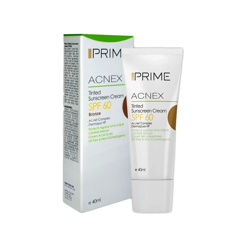 ضدآفتاب رنگی پرایم (PRIME) مدل SPF60 رنگ برنز (BRONZE)