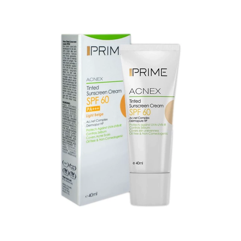 ضدآفتاب رنگی پرایم (PRIME) مدل SPF60 رنگ لایت بژ (LIGHT BEIGE)